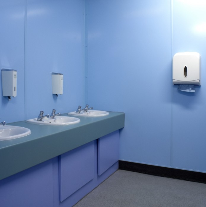 Proclad wall cladding in a school bathroom