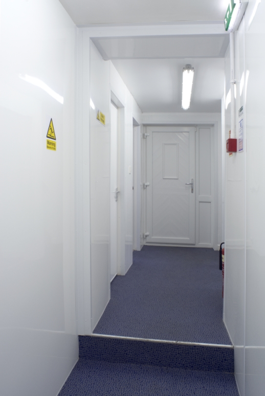 Proclad wall cladding on the walls at Toppings.