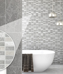 What different types of bathroom wall panels are available?